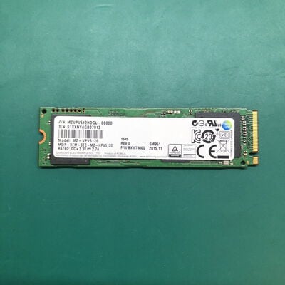 【津ラッツ店】中古  SAMSUNG MZ-VPV5120 512GB （M.2 NVMe 2280） 4990001002 