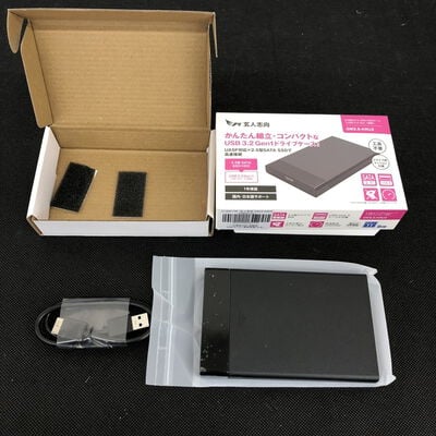 【長野稲里店】中古  玄人志向 GW2.5-KRU3 (USB3.2 Gen1 2.5ﾄﾞﾗｲﾌﾞｹｰｽ) 5110001196 