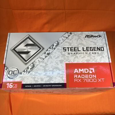 【なんば店】中古  ASRock RX7800XT SL 16GO RX7800XT Steel Legend OC (RX7800XT 16GB) 162734 