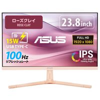 ASUS  VU249CFE-P (23.8インチワイド 液晶モニター ローズクレイ) 