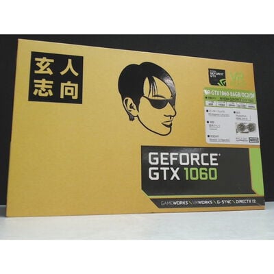 【前橋ｲﾝﾀｰｱｶﾏﾙ店】中古  玄人志向 GF-GTX1060-6GB/OC/DF(GTX1060 6G GDR5) 4540001824 