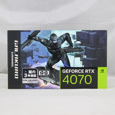 【通販センター】中古  玄人志向 GALAKURO GAMING GG-RTX4070-E12GB/DF（RTX4070 12GB） 3480035349 