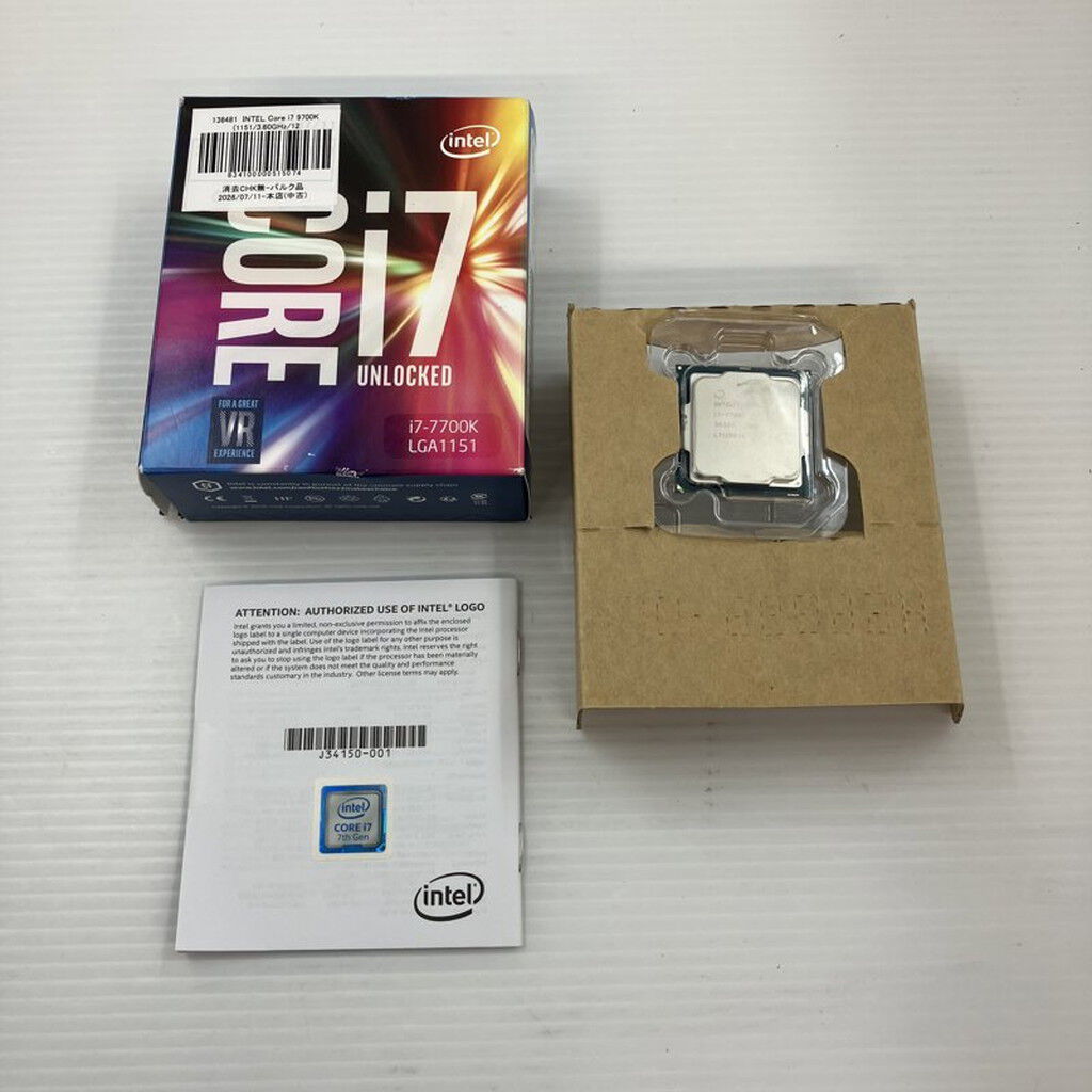 中古 INTEL Core i7 9700K (1151/3.60GHz/12M/C8/T8) 138481 （379302