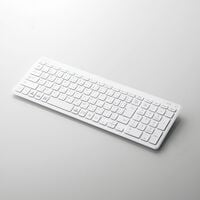 エレコム  Bluetooth超薄型コンパクトキーボード TK-FBP101WH (ホワイト) 