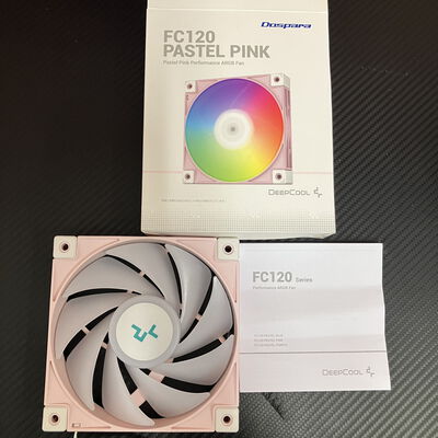 【富士青葉店】中古  DEEPCOOL FC120 PASTEL PINK(120mm PWM ARGB) 5070001387 