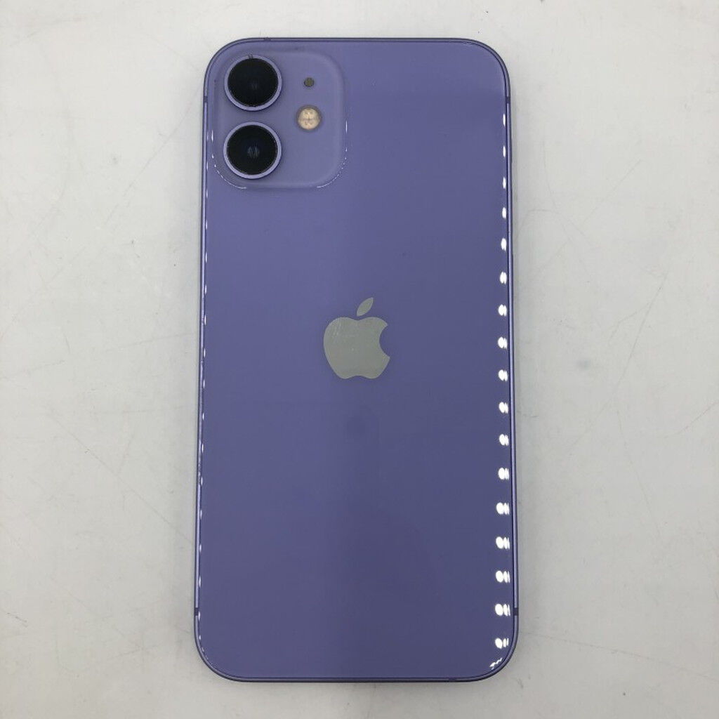 中古 Apple iPhone12 mini 5.4インチ 128GB (パープル) 国内版SIM