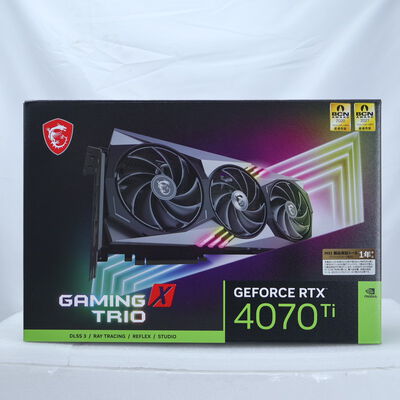 【通販センター】中古  MSI GeForce RTX 4070 Ti GAMING X TRIO 12G (RTX4070Ti 12GB) 154204 