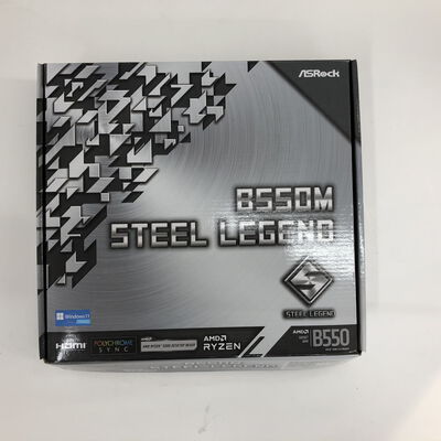 【福山ココローズ店】中古  ASRock B550M Steel Legend (B550 AM4 mATX DDR4) 142939 