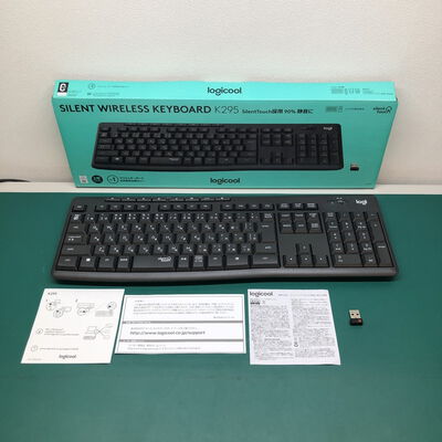 【津ラッツ店】中古  ﾛｼﾞｸｰﾙ K295GP (日本語108 ｻｲﾚﾝﾄﾜｲﾔﾚｽｷｰﾎﾞｰﾄﾞ 黒) 4990000883 