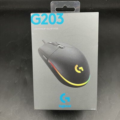 【大須店】中古  Logicool G203 LIGHTSYNC Gaming Mouse G203-BK 146968 