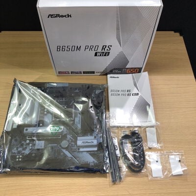 【甲府飯田店】中古  ASRock B650M Pro RS WiFi (B650 AM5 mATX DDR5) 4720001763 