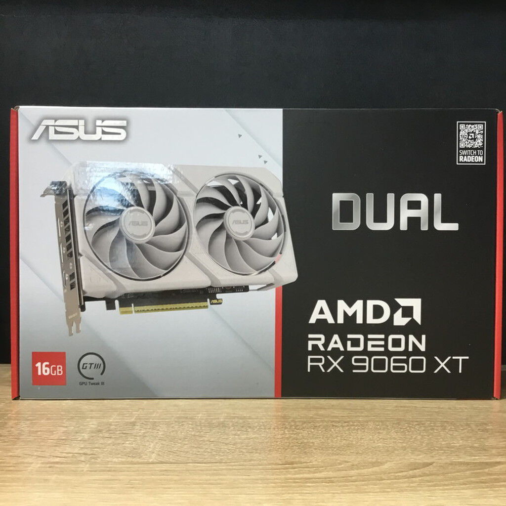 中古 ASUS DUAL-RX9060XT-16G 使用期間1ヶ月程度 ASUS DUAL-RX9060XT
