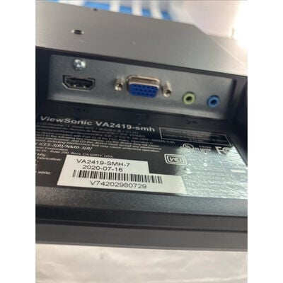【仙台店】中古  Viewsonic VA2419-SMH-7 (23.8 W 1A1H 5ms IPS) 3240010698 