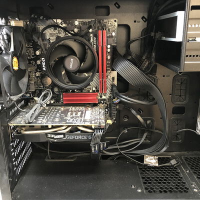 【宇都宮鶴田店】中古  自作PC (Ryzen 5 3500/16GB/SSD500GB/GTX1660 SUPER/W10H) 5280001768 
