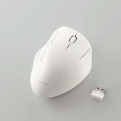 エレコム  M-SH20DBSKWH (無線抗菌静音マウス&ldquo;SHELLPHA&rdquo;5ボタン ホワイト) 