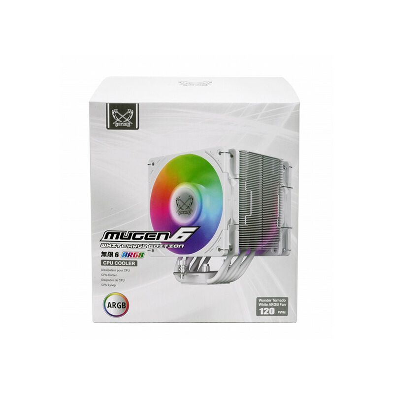 SFC  SUPER V.G.など6種セット Scythe（サイズ） MUGEN6 DUAL FAN WHITE ARGB EDITION SCMG-6000DWR