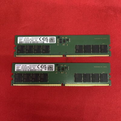 【千葉店】中古  Samsung 16GB 2枚組(合計32GB) PC5-44800/DDR5-5600 デスクトップ用 3250006688 