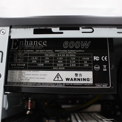 【通販センター】中古  インバースネット FRONTIER(Intel Core i5 12400F/16GB DDR4 (PC4)/SSD256GB/BD-RE/NVIDIA GeForce RTX 3050 8GB/W11H64 MAR) 192894【4/23値下げ!】 