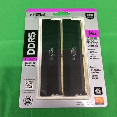 【川崎店】中古  Crucial CP2K32G64C40U5B(PC5-51200 32GBx2) 3170006948 