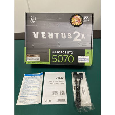 【富山本郷店】中古  MSI GeForce RTX 5070 12G VENTUS 2X OC 4760000910 