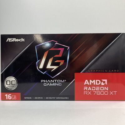 【神戸・三宮店】中古  ASRock RX7800XT PG 16GO RX7800XT Phantom GamingOC (RX7800XT 16GB) 162733 
