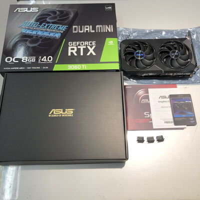 【姫路店】中古  【LHR版】ASUS DUAL-RTX3060TI-8G-MINI-V2 (RTX3060Ti 8GB LHR) 175520 