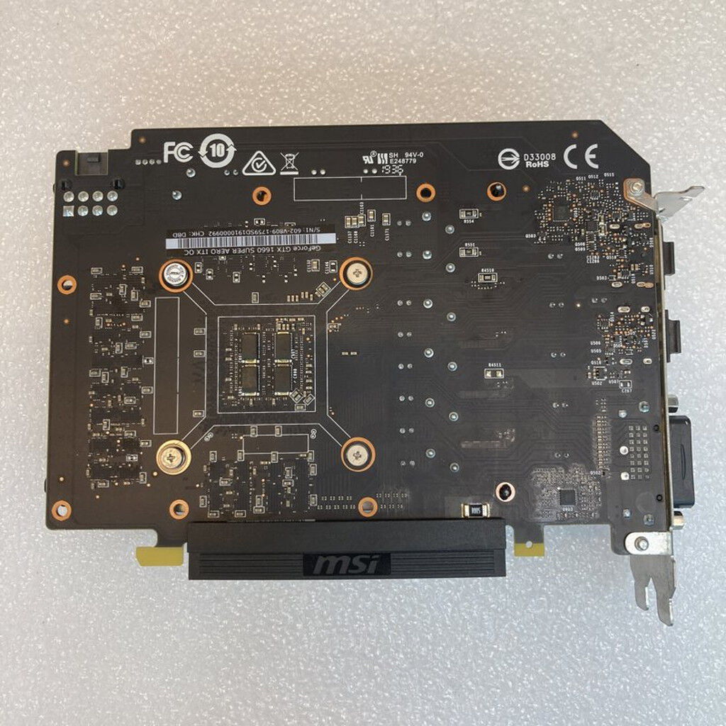 中古 MSI GeForce GTX 1660 SUPER AERO ITX OC (GTX1660 SUPER) 141207