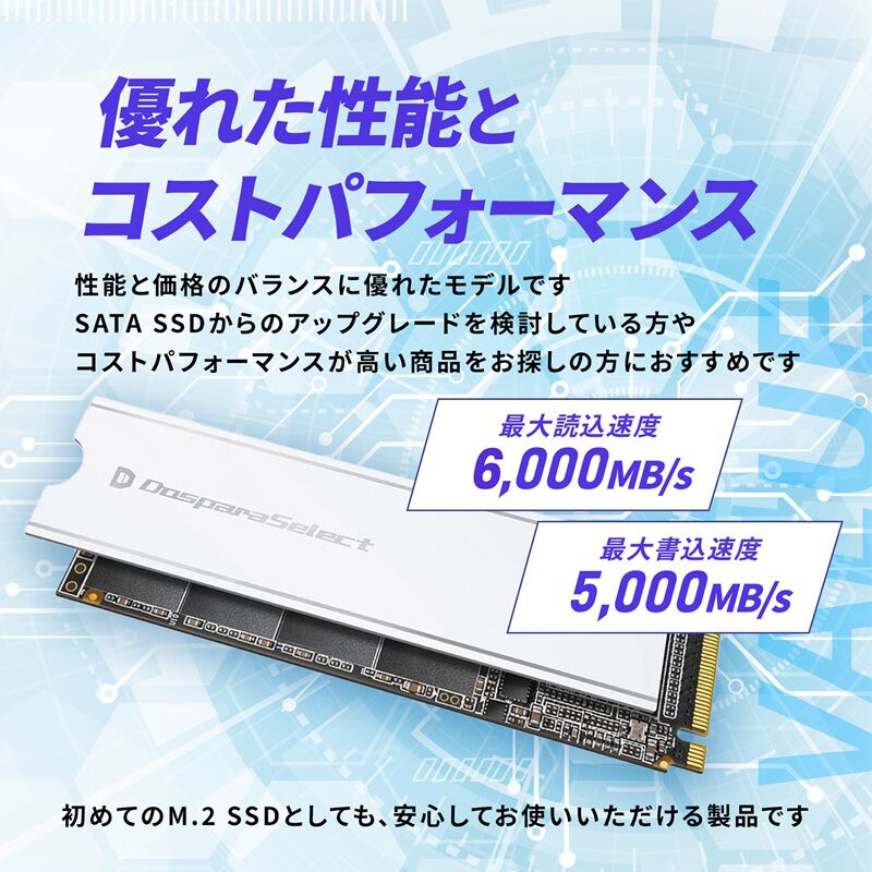 ドスパラセレクト PG4S-020TA1 (M.2 2280 Gen4 2TB) ｜ パソコン通販の