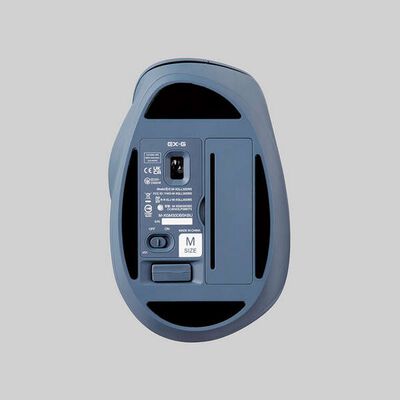 エレコム  M-XGM30DBSKBU (静音 2.4GHz無線マウス "EX-G"5ボタン Mサイズ ブルー) 