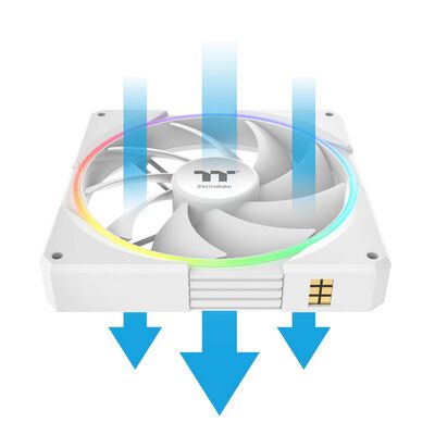 Thermaltake  TS140 EX RGB 3Pack Fan White CL-F209-PL14SW-A (140mm ホワイト 3個パック) 