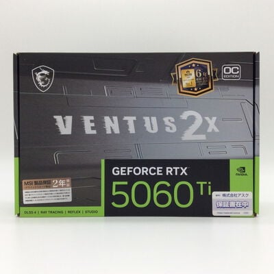【浜松店】中古  MSI GeForce RTX 5060 Ti 16G VENTUS 2X OC PLUS (RTX5060Ti 16G) 178240 