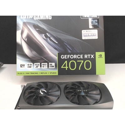 【前橋ｲﾝﾀｰｱｶﾏﾙ店】中古  ZOTAC GAMING GEFORCE RTX4070 TWIN EDGE OC12GB 4540001672 