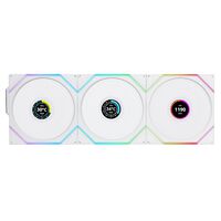 Lian-Li  UNI FAN TL 120 LCD WIRELESS WT 3Pack UF-TL120-LCD-WLS-3W (120mm ホワイト 3個パック) 