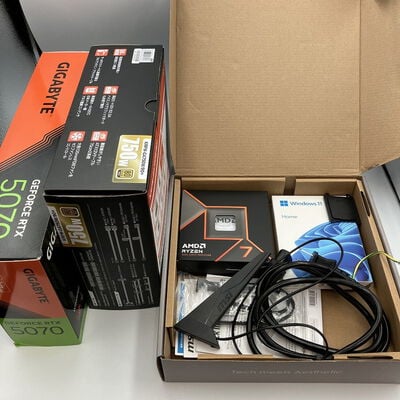 【新潟店】中古  自作PC(Ryzen 7 9700X/16GB/SSD1TB/RTX5070/W11H) 3290007279 