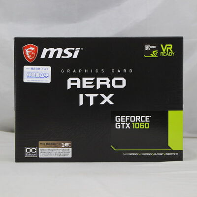 【通販センター】中古  MSI GeForce GTX 1060 AERO ITX 6G OC（GTX1060 6GB） 3480035260 