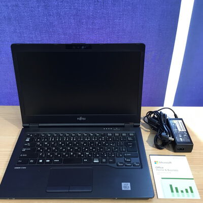 【松山環状枝松店】中古  FUJITSU LIFEBOOK U7410 (INTEL Core i5 10310U 1.7GHz/16GB/SSD256GB/-/オンボード/14/1366x768/Wi-Fi/WEBCAM/W11H64/Microsoft Office Home and Business 2024付) 180536 