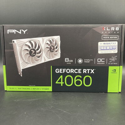 【熊本浜線店】中古  PNY GeForce RTX4060 8GB OC XLR8 VERTO White Edition(RTX4060 8GB) 5370000510 