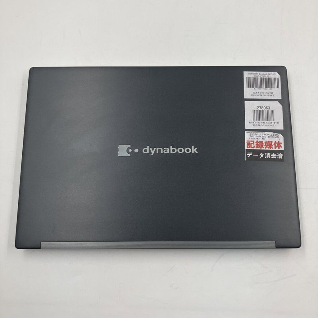 【中古美品】DYNABOOK GZ/HVL i7-1260P／16GBメモリ 中古 Dynabook GZ/HVL W6GZHV7BBL (i7 1260P/16GB/SSD512GB/WLAN/13.3