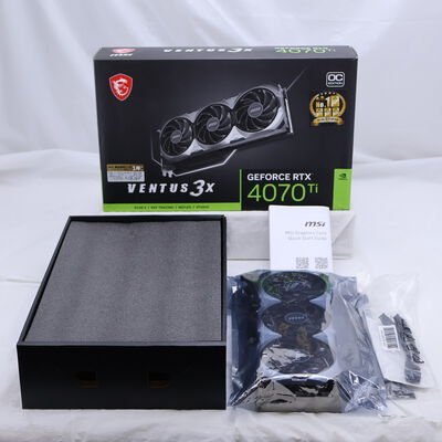 【通販センター】中古  MSI GeForce RTX 4070 Ti VENTUS 3X 12G OC (RTX4070Ti 12GB) 154205 