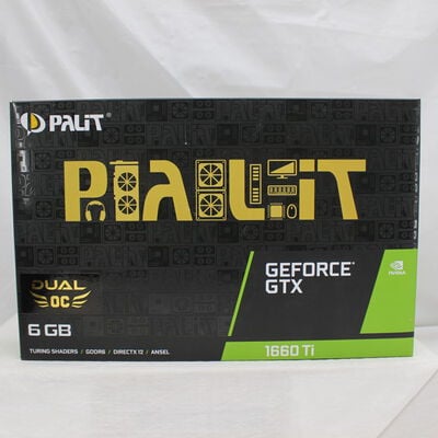 【通販センター】中古  Palit NE6166TS18J9-1160A (GTX1660Ti 6GB Dual OC) 192444 