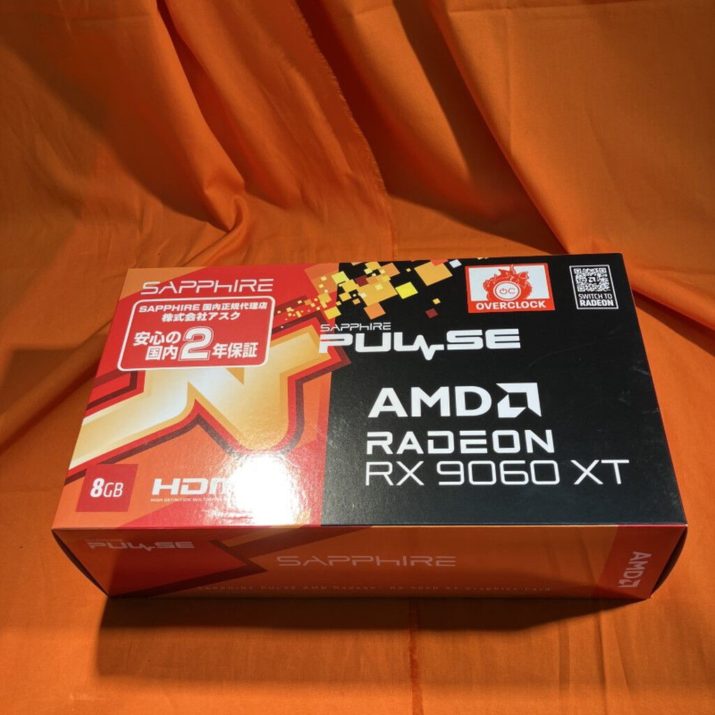 SAPPHIRE RADEON RX5600XT 中古 美品 中古 SAPPHIRE PULSE Radeon RX9060XT GAMING OC 8GB AMD