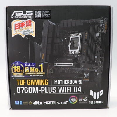 【札幌店】中古  ASUS TUF GAMING B760M-PLUS WIFI D4(B760 mATX DDR4 167274 