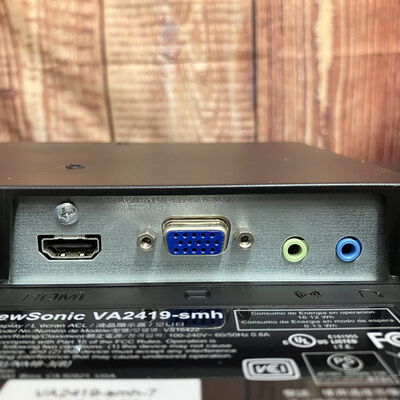 【富士青葉店】中古  Viewsonic VA2419-SMH-7 (23.8”W 1A1H 5ms IPS) 182907 