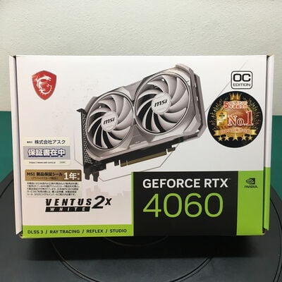 【佐賀南部バイパス店】中古  MSI GeForce RTX 4060 VENTUS 2X WHITE 8G OC (RTX4060 8GB) 188919 