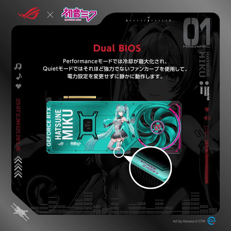 ASUS ROG Astral GeForce RTX 5080 16GB GDDR7 OC HATSUNE MIKU