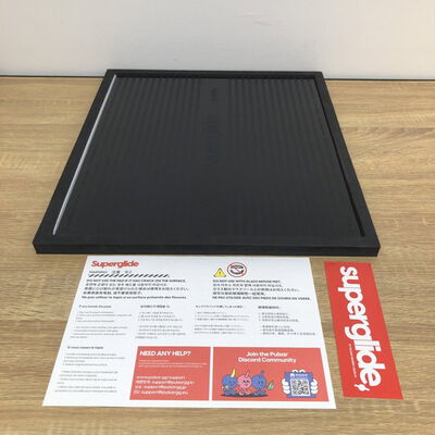 【津ラッツ店】中古  Pulsar Superglide Pad XL Black (490x420mm) プレミアム ガラス マウスパッド SGPXLB 4990001525 