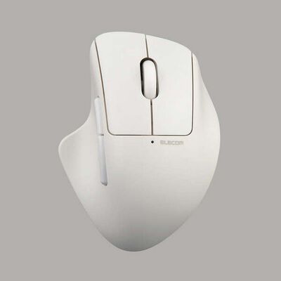 エレコム  M-SH30DBSKWH (無線抗菌静音マウス&ldquo;SHELLPHA&rdquo;チルト機能付き7ボタン ホワイト) 