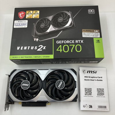 【秋葉原本店】中古  MSI GeForce RTX 4070 VENTUS 2X 12G OC (RTX4070 12GB) 157129 