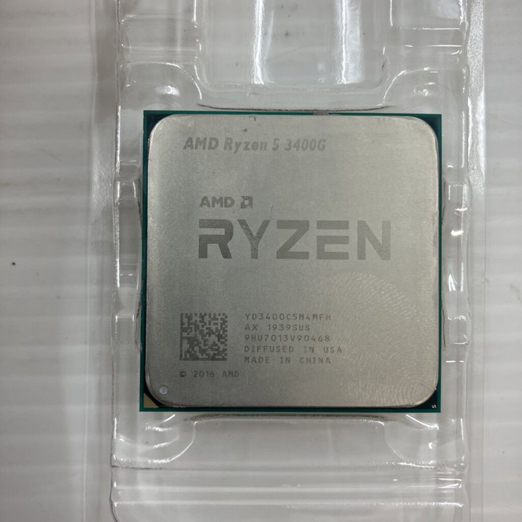 中古 AMD Ryzen 5 3400G (AM4/3.7/6M/C4/T8/65W) 140028 （379622