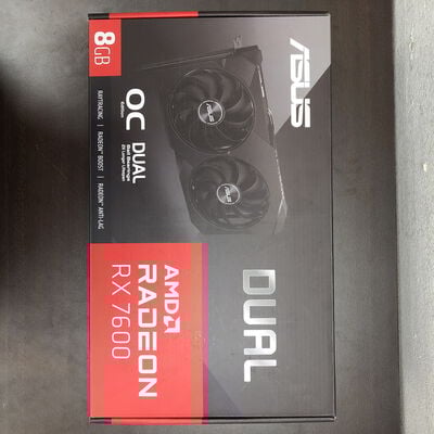 【福山ココローズ店】中古  ASUS DUAL-RX7600-O8G-V2（RX7600 8GB） 3480037198 